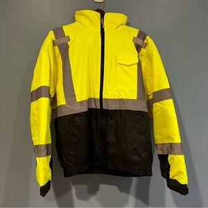 Ergodyne Standard Hi Vis Bomber Safety Jacket NWOT